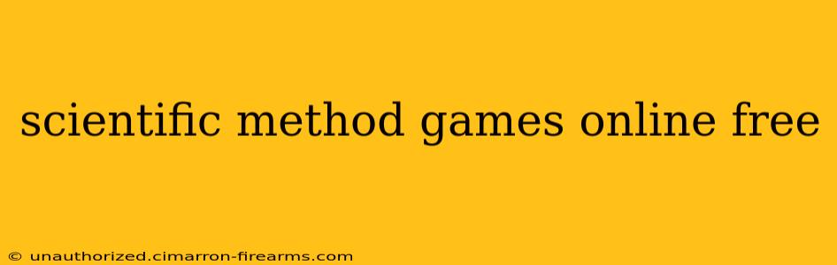 scientific method games online free