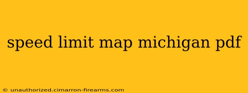 speed limit map michigan pdf