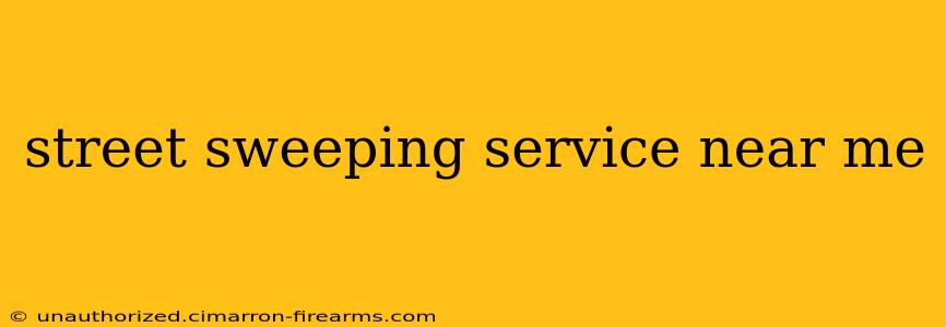 street sweeping service near me