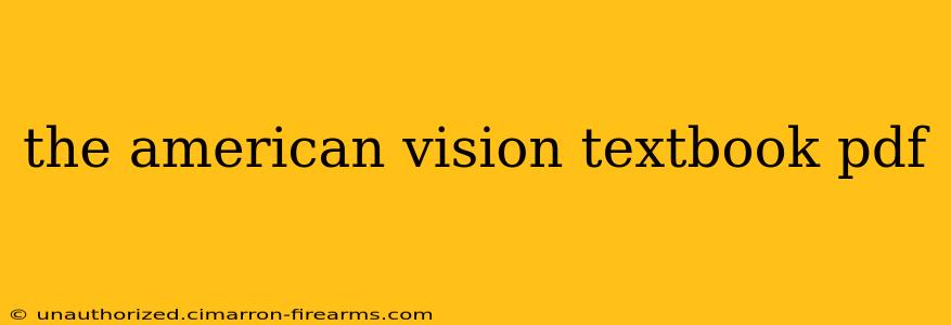 the american vision textbook pdf