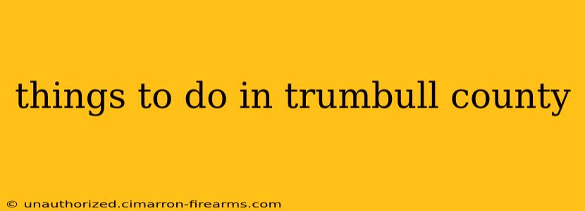 things to do in trumbull county