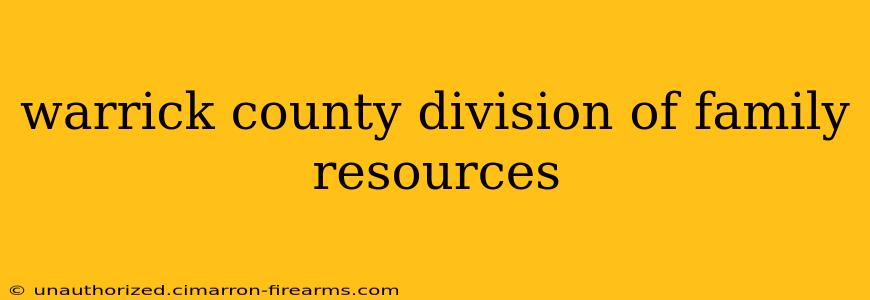 warrick county division of family resources