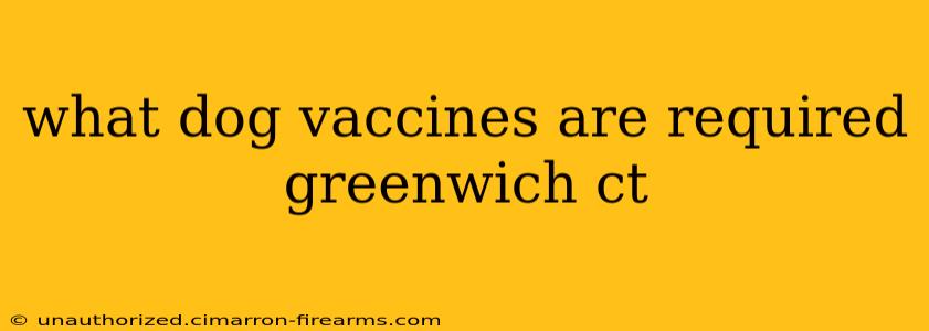 what dog vaccines are required greenwich ct