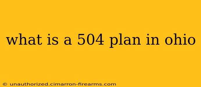 what is a 504 plan in ohio