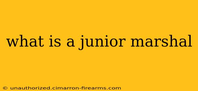 what is a junior marshal