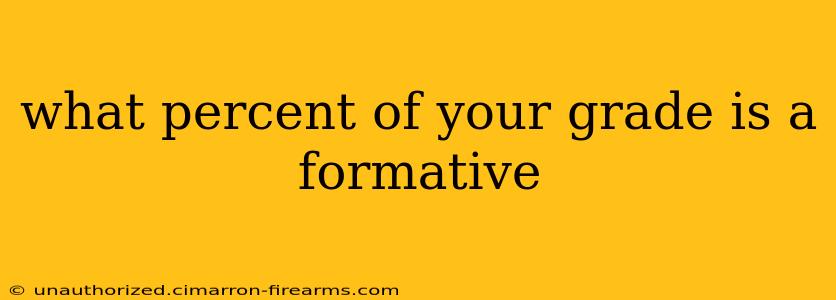 what percent of your grade is a formative