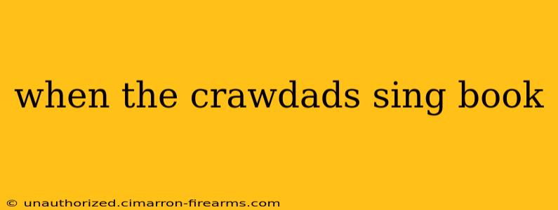 when the crawdads sing book