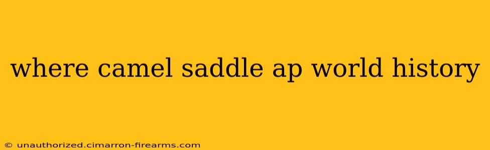 where camel saddle ap world history