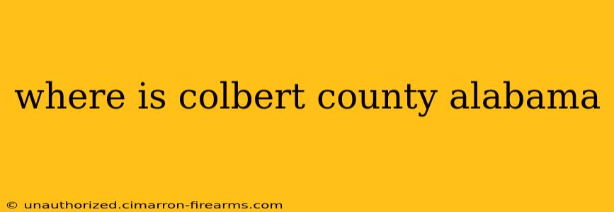 where is colbert county alabama