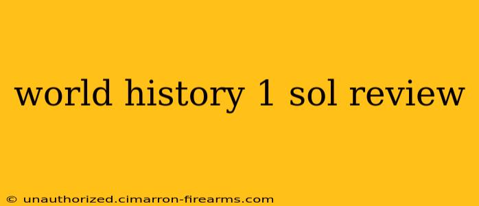 world history 1 sol review